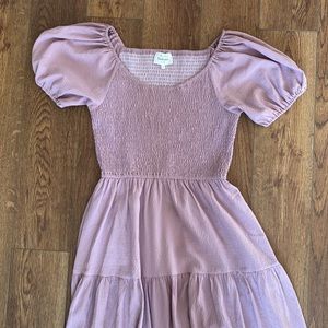 Bohme Puffy Sleeve Maxi Dress